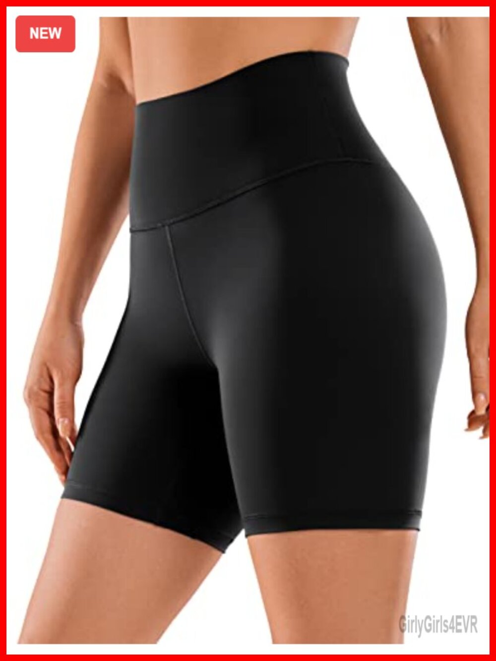 High Rise Biker Shorts 6 Inch Compression Sweat Wicking Yoga Pilates